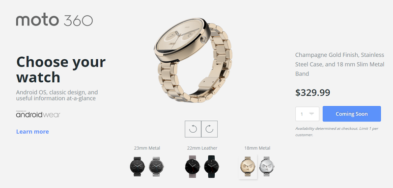 Illustration for article titled Friendly Notice: Nexus 6/LG G Watch R and new Moto 360s!